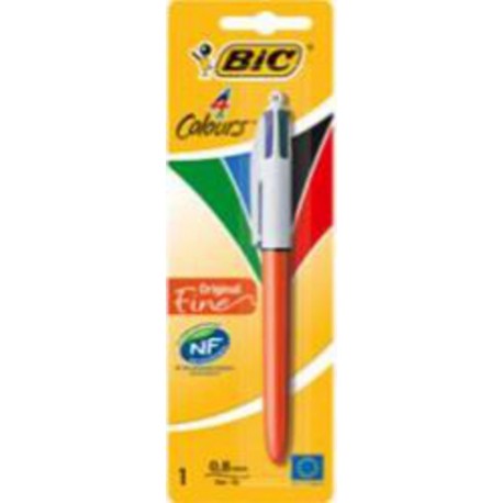 BIC 1 STYLO BILLE 4 COULEURS