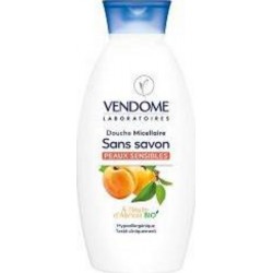 VENDOME Gel douche Micellaire Sans Savon Peaux Sensibles à l’Extrait d’Huile d'Abricot Bio 400ml