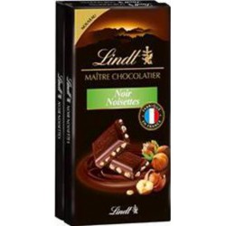 LINDT Chocolat Noir Noisettes 2x110g