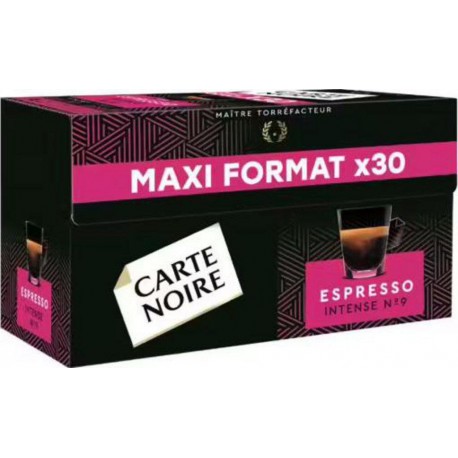 Carte Noire Capsules Intense n°9 x30 165g