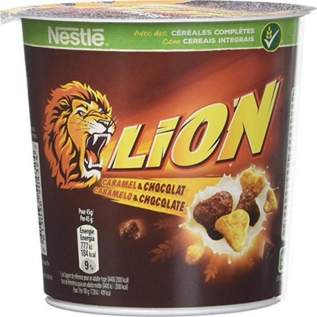 Nestlé Lion Caramel Et Chocolat 45g (lot de 10 boites)