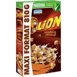 Nestlé Lion Caramel Et Chocolat Maxi Format 810g (lot de 4)