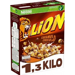 Nestlé Lion Caramel Et Chocolat Méga Format 1,3Kg (lot de 4)