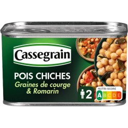 CASSEGRAIN POIS CHICHE Graines de Courge & Romarin 265g