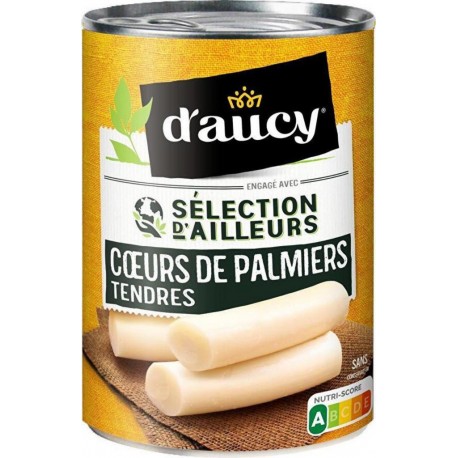 D'aucy Coeurs De Palmiers Tendres égouté 220g net 400g (lot de 5)