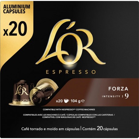 L'OR Espresso Café Forza Intensité 9 x20 Capsules 104g