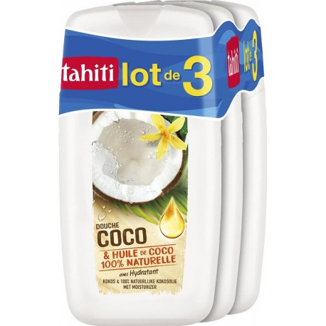 TAHITI Gel douche Coco Vitalisante 3x250ml