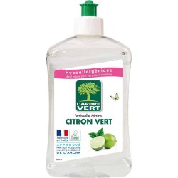 L’Arbre Vert Vaisselle & Mains Hypoallergénique au Citron Vert 500ml (lot de 8)