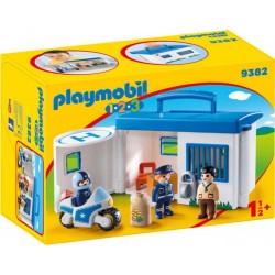 PLAYMOBIL 9382 1.2.3 - Commissariat De Police Transportable