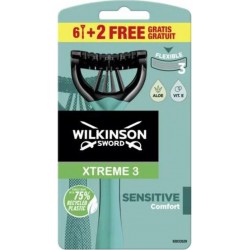 Wilkinson Sword Rasoirs jetables Pure XTREME3 Sensitive x8 boîte 8