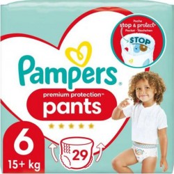 PAMPERS PREMIUM PANTS T6 15Kg+ x29