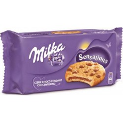 Milka Cookies Sensations Coeur Choco Fondant 182g (lot de 6)