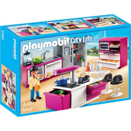 PLAYMOBIL 5582 City Life - Cuisine avec îlot