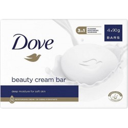 Dove Beauty Cream Bar 90g (lot de 4 soit 360g)