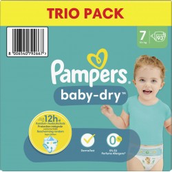 Pampers Couches-culotte baby dry Taille 7 15Kg+ x93