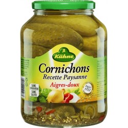 Kuhne Cornichons aigres-doux 850g