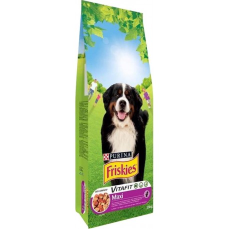 Friskies Croquettes Maxi Chiens Adultes Viandes Méga Format 18Kg