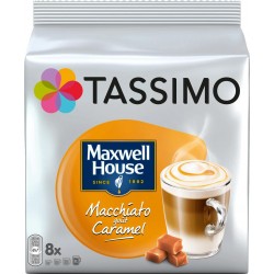 Tassimo Café Latte macchiato caramel Maxwell House x8 Dosettes
