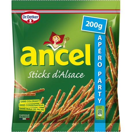 Ancel Biscuits apéritifs Sticks d’Alsace 200g (lot de 2)