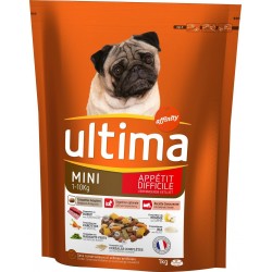 Ultima Croquettes chiens Adulte Mini Boeuf 1Kg