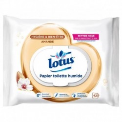Lotus Papier Toilette Humide Amande 42 Lingettes
