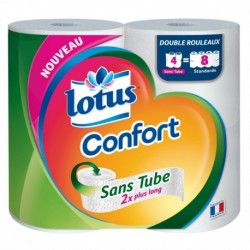 Lotus Confort Sans Tube 2x plus long 4 Rouleaux