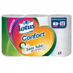 Lotus Confort Sans Tube 2x plus long 6 Rouleaux