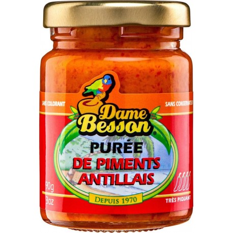 Dame Besson PUREE PIMENTS ANTILLAIS 90g