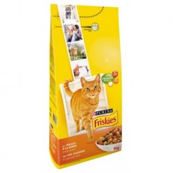 Friskies Croquettes Chats Adulte Poulet Dinde Olives 2Kg