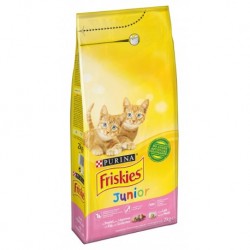 Friskies Croquettes Chats Junior Poulet Lait Légumes 2Kg