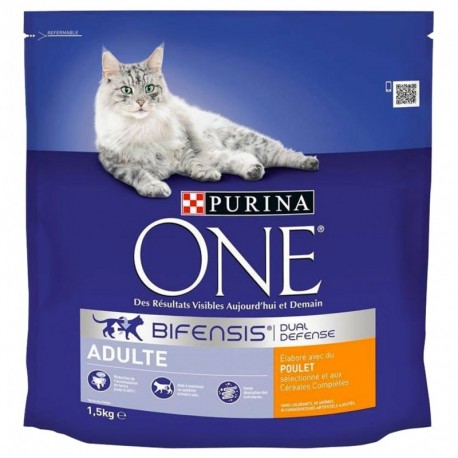 Purina One Croquettes Chat Adulte Poulet 1,5Kg