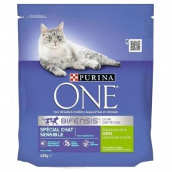 Purina One Croquettes Chat Sensible Dinde 450g