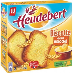 LU Heudebert La Biscotte Goût Brioché 280g (lot de 6)