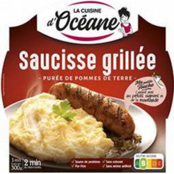 La Cuisine d'Océane Saucisse grillée et purée de pommes de terre 300g