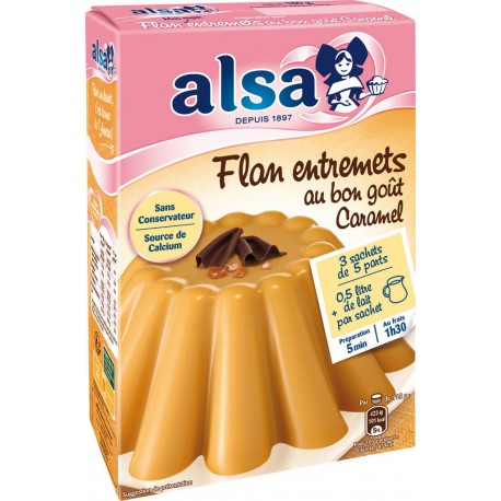 ALSA Préparation flan Entremets au bon goût caramel