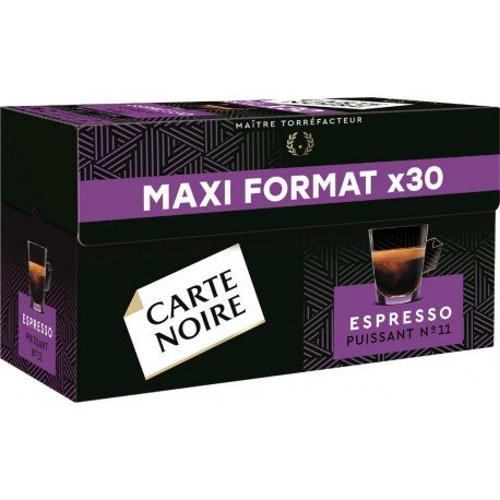 CARTE NOIRE CAPSULES ESPRESSO PUISSANT N11 x30 159g