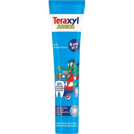 Teraxyl Dentifrice Junior 6 Ans Et + Goût Menthe Douce 75ml (lot de 4)