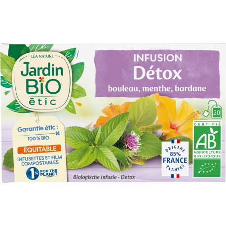 Jardin Bio INFUSION DETOX BIO Bouleau Menthe Bardane 30g
