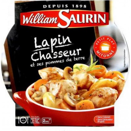 William Saurin Lapin chasseur et ses pommes de terre 280g