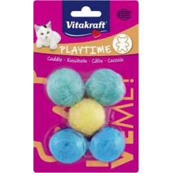 VITAKRAFT Balles Peluches x5