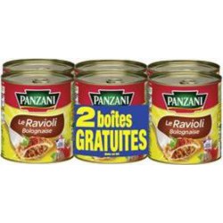 Panzani Ravioli bolognaise 4x800g + 2 offerts 4.8Kg