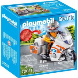 PLAYMOBIL 70051 - City Life - Urgentiste et moto
