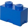 LEGO Storage Brick Boîte de Rangement bleu x2