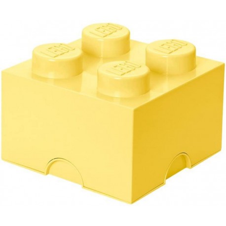 LEGO Storage Brick Boîte de Rangement jaune pastel x4