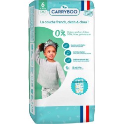 Carryboo Couche écolo T6 16-30Kg Dermo-sensitives jumbo x36