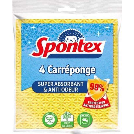 Spontex Carréponge x4 (lot de 4 soit 16 éponges)