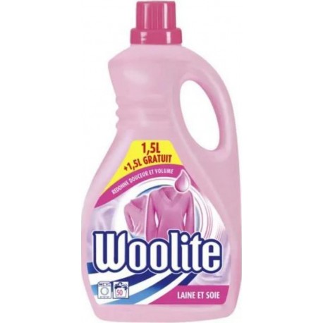 Woolite Lessive Laine/soie 1.5L+1.5L 3L