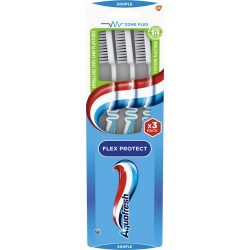 Aquafresh Brosse à dent Flex souple x3 3 brosses à dents