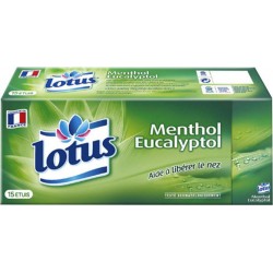 Lotus Menthol Eucalyptol Mouchoirs x15 Etuis