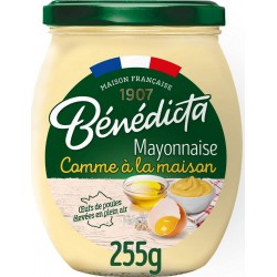 BÉNÉDICTA Mayonnaise comme à la maison bocal 255g